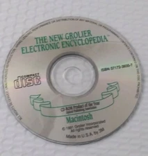 The New Grolier Electronic Encyclopedia for Mac 1991 Vintage CD Disc only USA