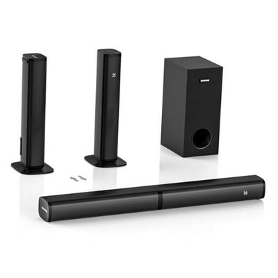  2.1 Sound Bar for Smart TV with 5 Inches Subwoofer, 140W, 2 in 1 Detachable 