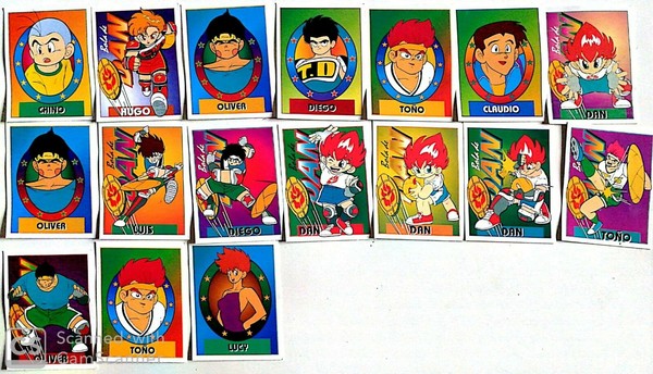 CROMOS BOLA DE DAN, LOTE 5,   17 CROMOS EDICIONES ESTE, BUEN ESTADO