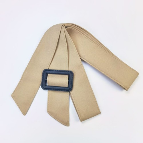 Trench unisex cintura avvolgenti vita giacca cappotto cintura cravatta cachi 170x5 cm - Foto 5 di 18