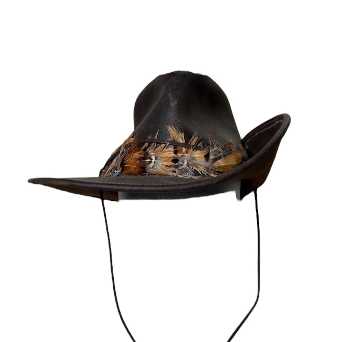 Henschel Mountaineer Brown Leather USA Made Hat Medium | eBay