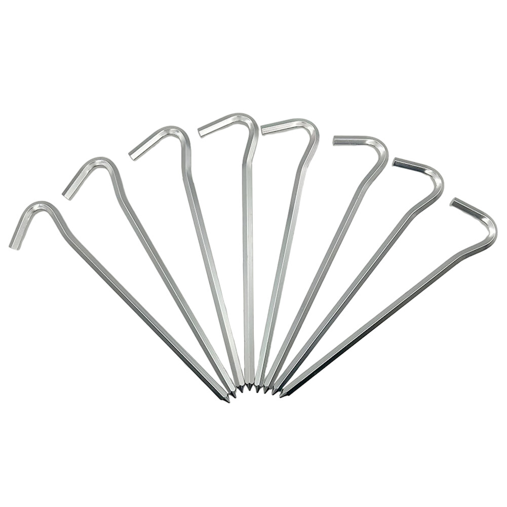  4/8 Pcs Outdoor Camping Tent Threaded Peg Lightweight Tent Peg