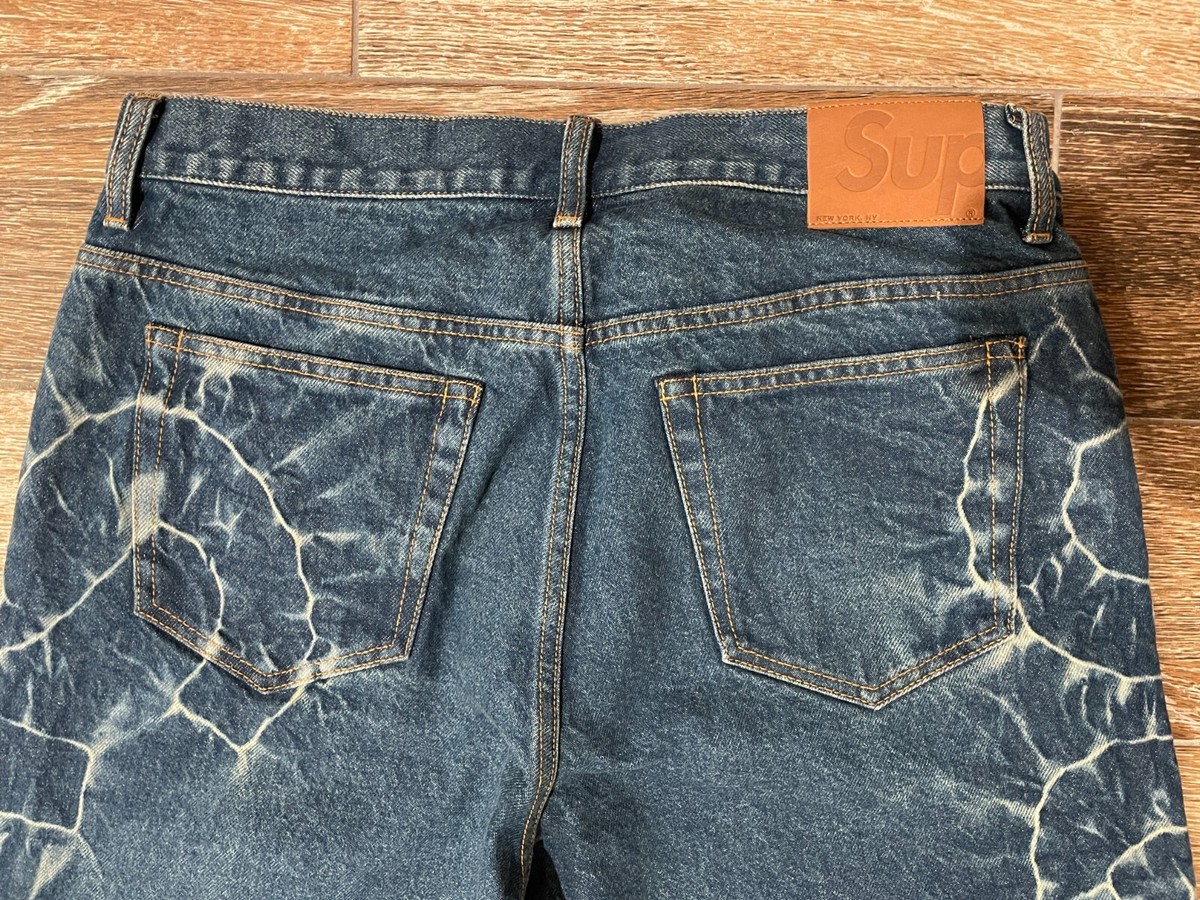 Supreme Shibori Jean Rigid Indigo Size 30 Denim NEW SS23 Supreme Shibori Jean Rigid Indigo Size 30 Denim NEW SS23