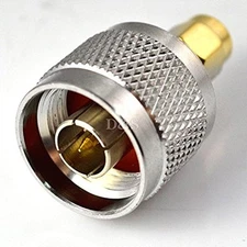 N Type Male Plug to SMA Male Plug Straight RF Coaxial Adapter Connector Cu New