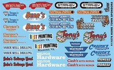 Gofer Racing Decals 11076 1/24 Decals - Hometown Sponsors #6