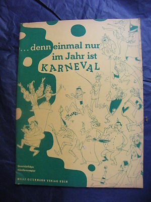 Karneval Notenblatt Nur Einmal Im Jahr Musik Noten N°2