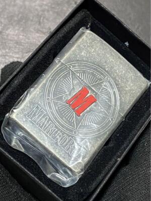 マルボロ限定モデルジッポ Zippo Marlboro Limited Edition Silver Etching One Sided Processing
