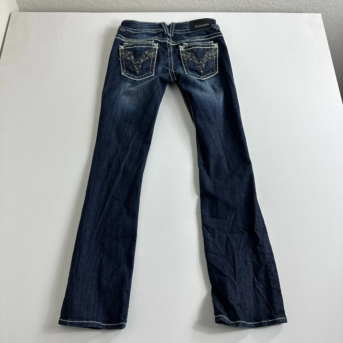 Vigoss The Dublin Boot Cut Bootcut Jeans Womens Size 27x33 Blue eBay