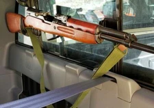 Vehicle Gun Rack Rear Window Transport Rifle Bow Shotgun Holder For Car Truck 