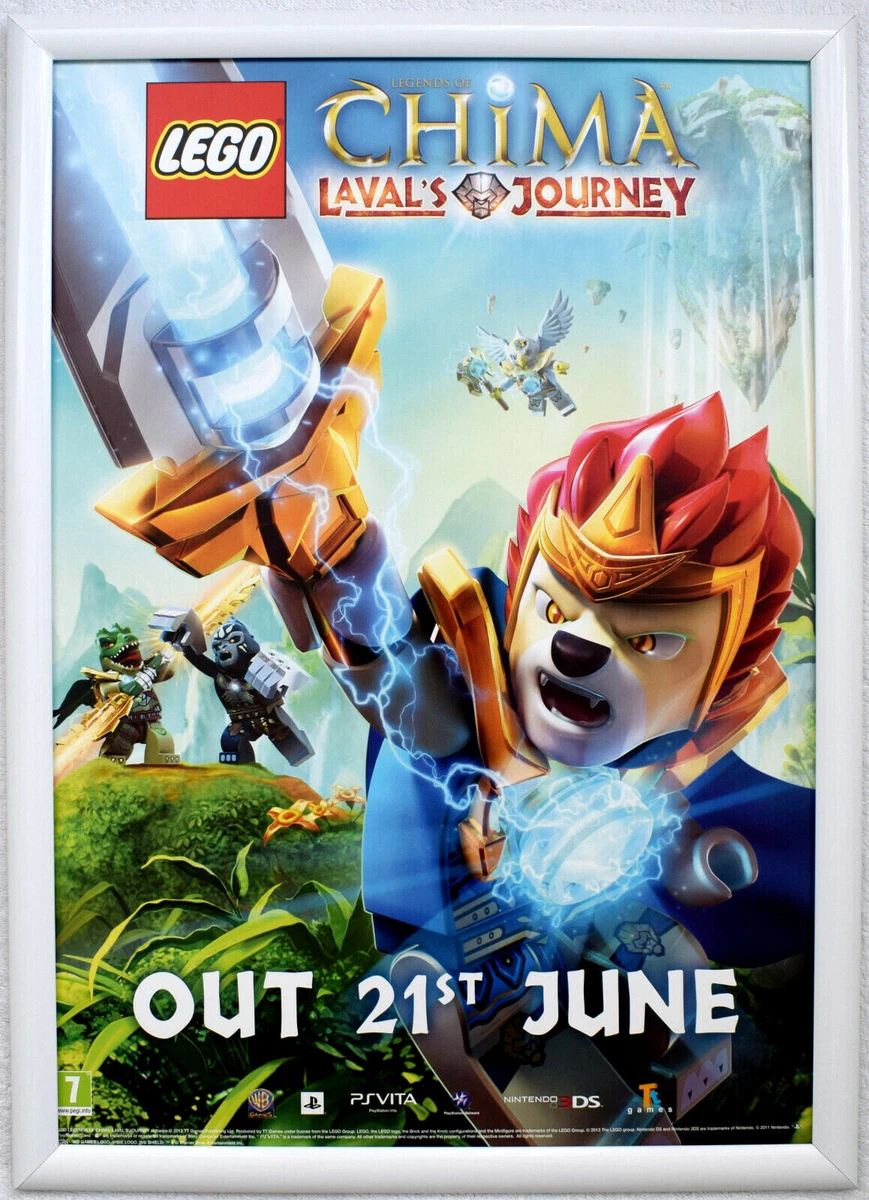 LEGO Chima Laval's Journey RARE PS Vita NDS 42cm x Promotional Poster | eBay