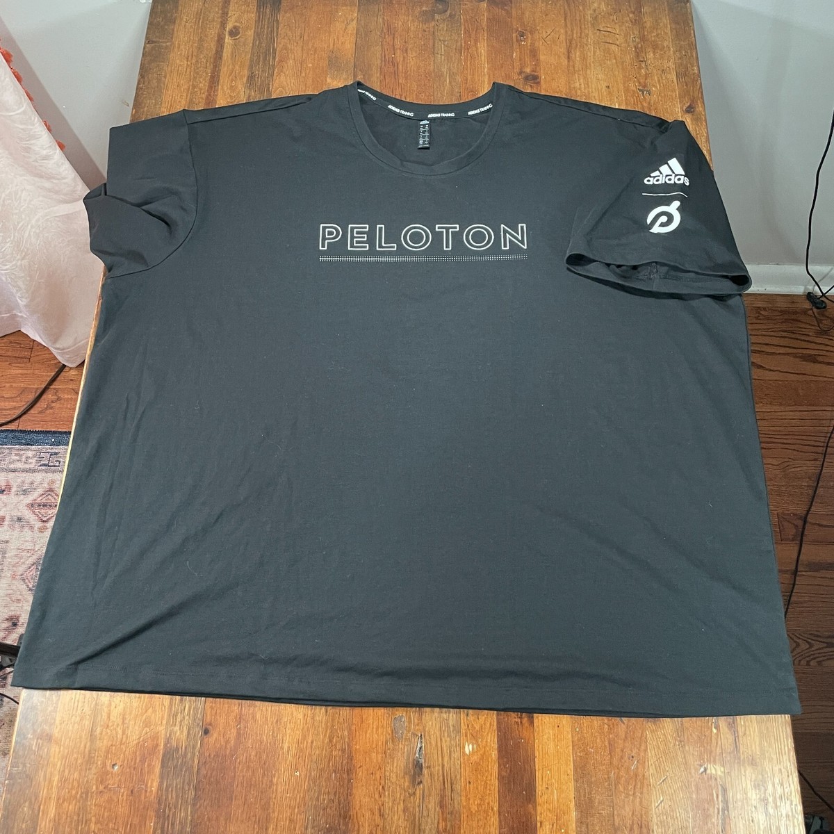 Adidas Shirt Mens 2XL Black Peleton Casual Workout Gym Athleisure