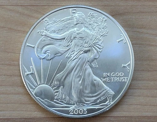 2003 Uncirculated American Silver Eagle 1 Oz .999 Fine Silver