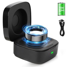 Wireless Charging Case Compatible with Oura Ring Gen 3 Size 8, Black - Gen3