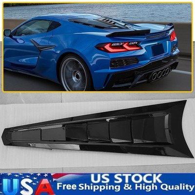 Rear Split Window Applique Louver Trim Black for Chevy Corvette C8 Z51 2020-2025