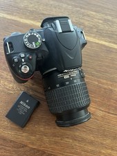 Nikon D3200 DSLR Camera with 18-55mm Lens Battery & Charger Tested Working