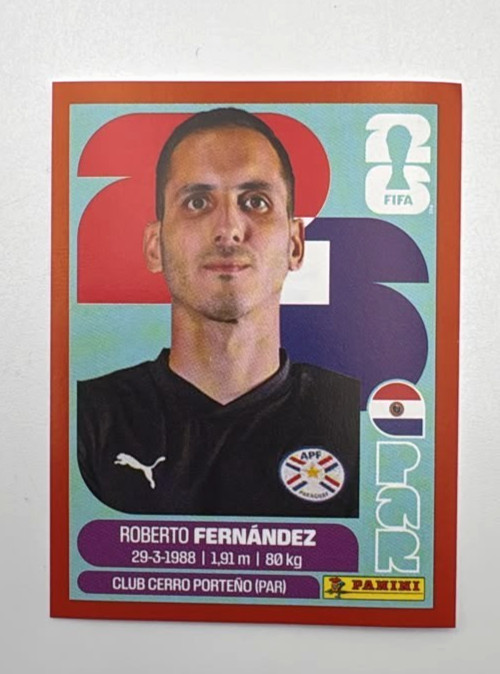 2026 100% Authentic Panini FIFA World Cup Paraguay Stickers Team — You Pick