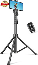 62" Phone Tripod for , Extendable Selfie Stick Tripod Stand with Wireless Remote