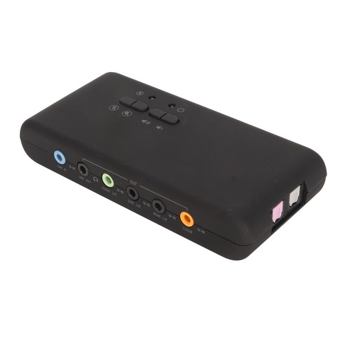 USB Sound Card 12Mbps 7.1 Stereo Dual Mic Input 48KHz Sampling External Sound CB - Afbeelding 11 van 22