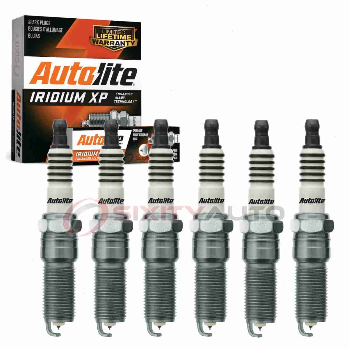 6 pc Autolite Iridium XP Spark Plugs for 2005-2010 Buick Allure 3.0L 3.6L V6 rj