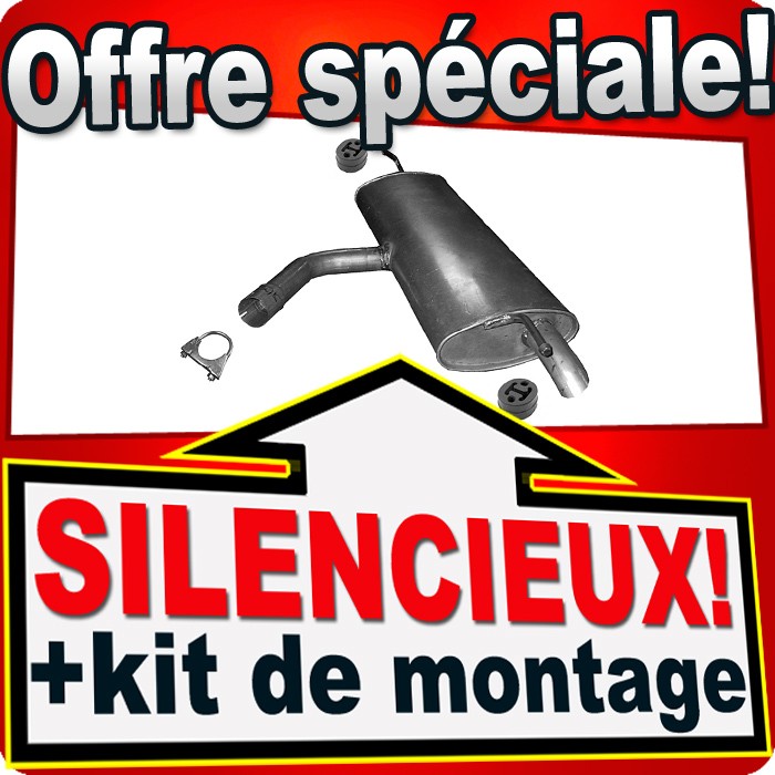 Silencieux arrière Golf 7 T-Roc Karoq Ateca 1.0 TSi échappement de rechange routier