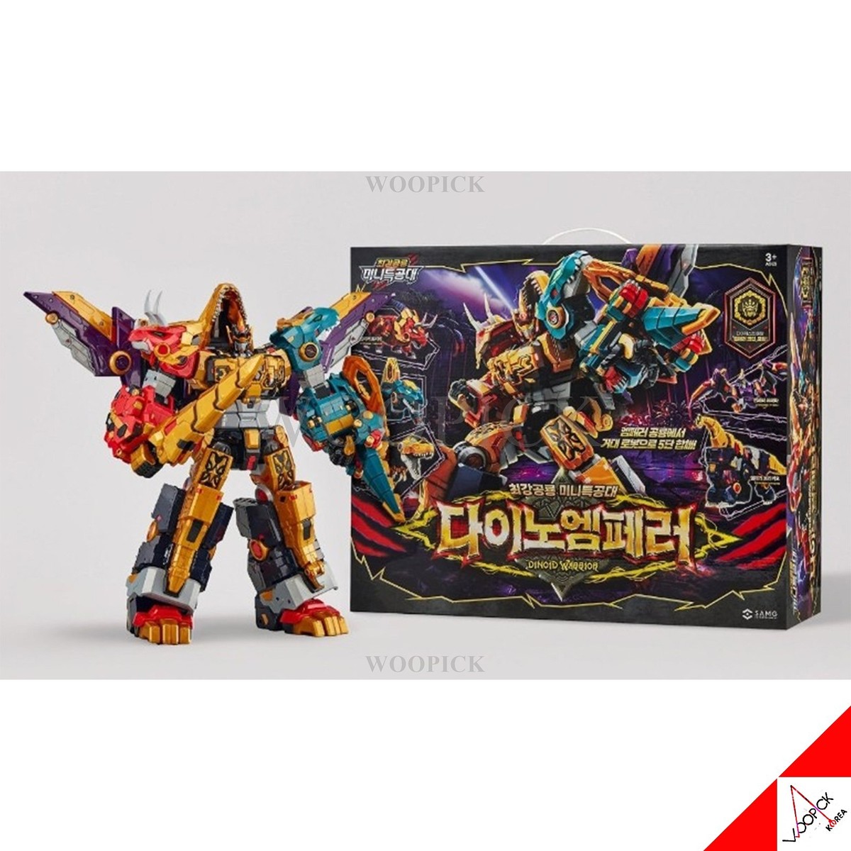 Miniforce Dinoid Warrior DINO EMPEROR 5-Robot Combine Transformer