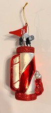 Golf Bag Clubs Christmas Ornament
