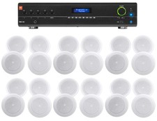 JBL VMA160 60 Watt Amplifier 24 8" JBL Speakers For Restaurant/Bar/Cafe