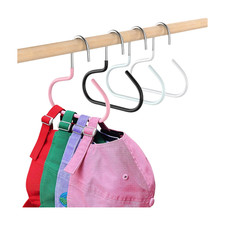 hat organizer for baseball caps closet hanger stainless steel 4 pack