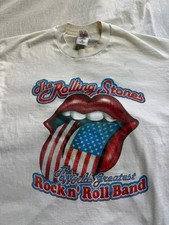 Vtg 1997 Rolling Stones Bridges to Babylon World Tour T Shirt Single Stitch Rare