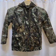 GAME WINNER Men’s Camo Jacket With Hood And Zip Out Quilted Lining XL