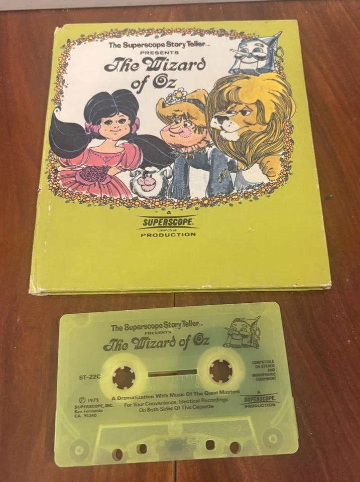 The Superscope Story Teller 1975 Wizard Of Oz Vintage Book And Cassette Tape - Image 2 of 3