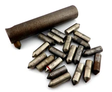 Lot of 21 Diamond Wheel Dressing Tool Points (7/16" dia) & Holder ( 1 1/16" Dia)