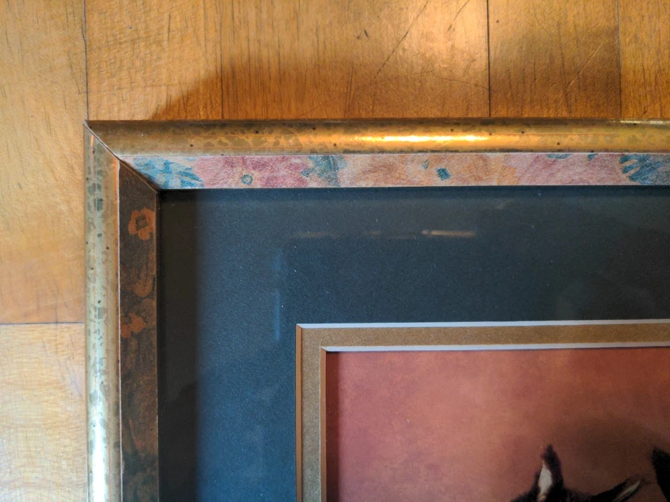 Vintage 1996 Anne Geddes “Squirrels” Framed Lithograph Print 11" x 9" - Image 2 of 3