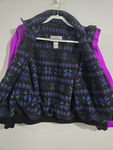 Vintage 1990s L.L. Bean Aztec Blanket Lined Ski Jacket Womens Size Small - Picture 8 of 14
