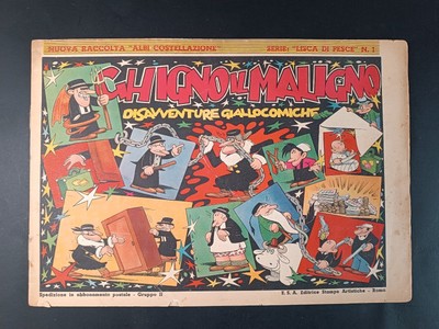 comic book albi constellation GHIGNO il MALIGNO Jacovitti series Lisca di pesca n 1
