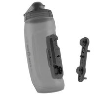 Fidlock TWIST Water Bottle Cage Set - Bike Base Mount, Bolt-On, 590ml, Smoke