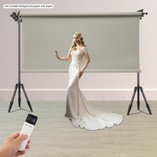 4 Roller Electric Photography Background Mechanism Wall Ceiling Mount w/Remote