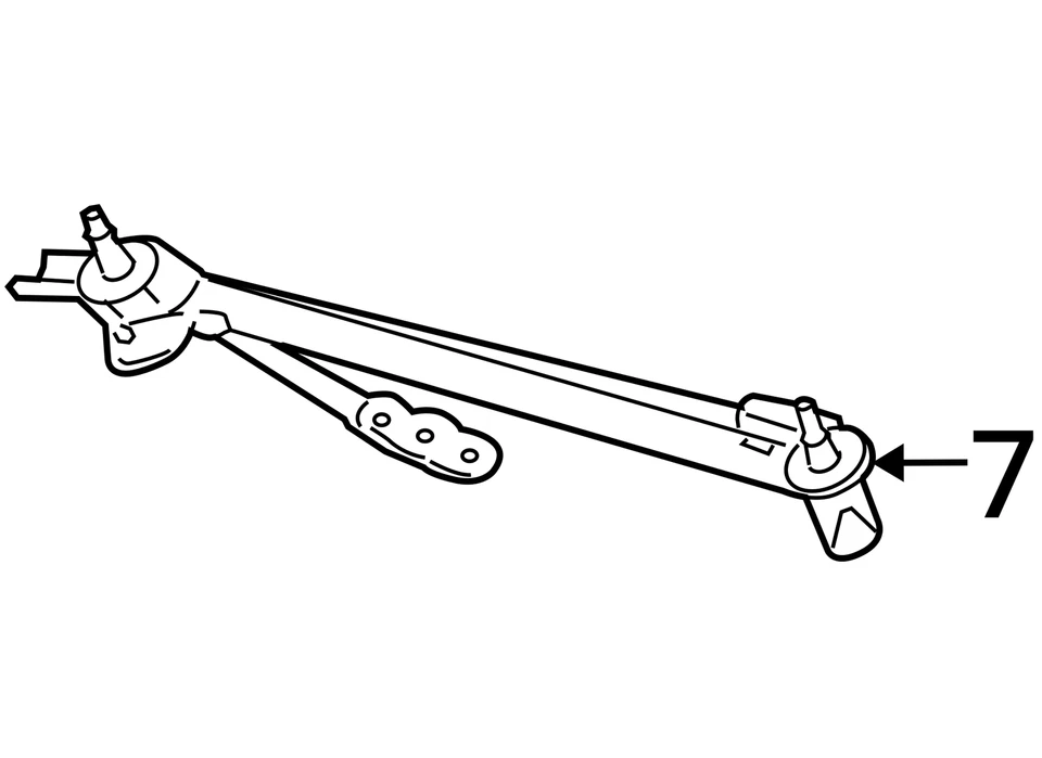 Transmisión limpiaparabrisas compatible con 05-10 G6 2639241 Foto 4 de 4