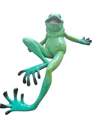Kitty s Critters Zoom Zoom Green Frog Shelf Sitting Figurine Retired Rare 13in 