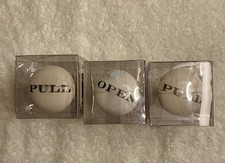 Drawer Pulls Ceramic Knobs Set of 3 Cupboard Vanity Dresser OPEN PULL