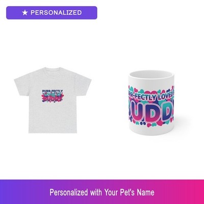 Custom Cat Pet Gift Set Shirt Mug Personalized Name Bundle Dog Lover