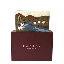 Image of RADLEY Purse Salt Leather Medium Coin Card Bifold Wallet - Spring Daze - Boxed