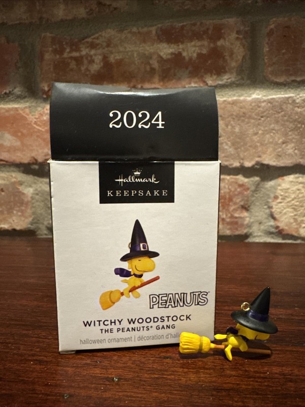 Hallmark Ornament The Peanuts Gang Witchy Woodstock Miniature 2024 NIB