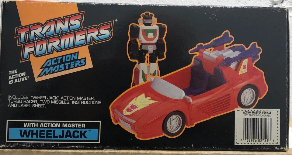 Transformers Action Masters Wheeljack & Turbo Racer Open Box G1 Contents SEALED - Image 2 of 4