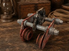 Vintage Duff-Lynx 1 Ton I-Beam Trolley Manual Hoist Carrier Industrial