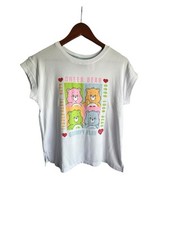 Care Bears Youth Shirt Size S 4/6 White With Large Care Bears Graphic Print NWT