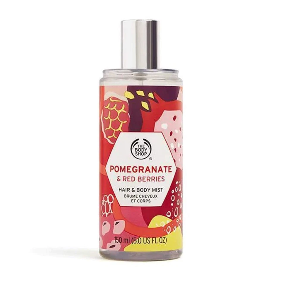 Un juego de 2 spray para cabello y cuerpo The Body Shop granada y berr rojo 5 oz cada uno Foto 2 de 2