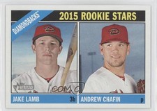 2015 Topps Heritage Rookie Stars Jake Lamb Andrew Chafin #127 1v3