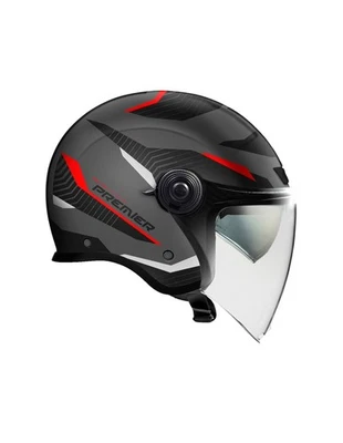 Casco Modular Premier CITY FLY EVO FA17BM Negro Antracita Rojo Talla XS-XXL - Imagen 1 de 3