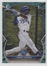 2023 Bowman Chrome Prospects Aqua Lunar Crater Refractor /125 Henry Ramos 0jv5